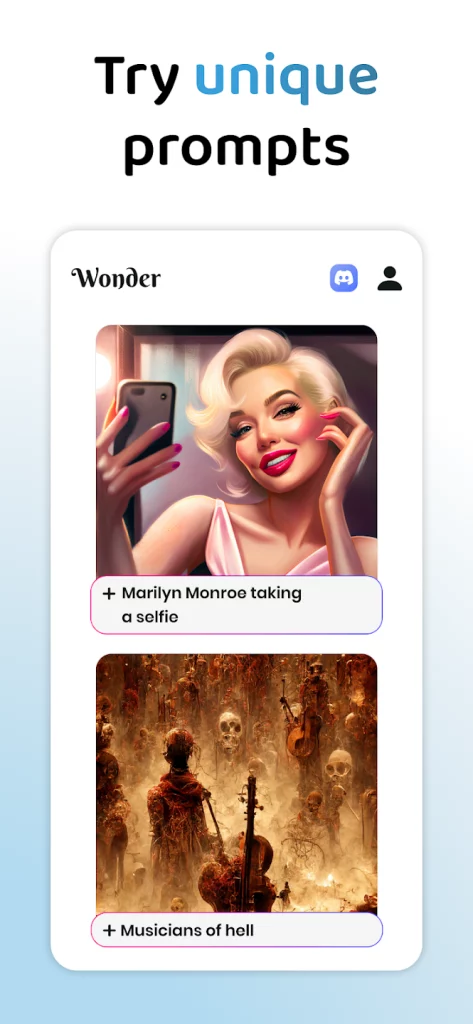 Wonder – AI Art Generator